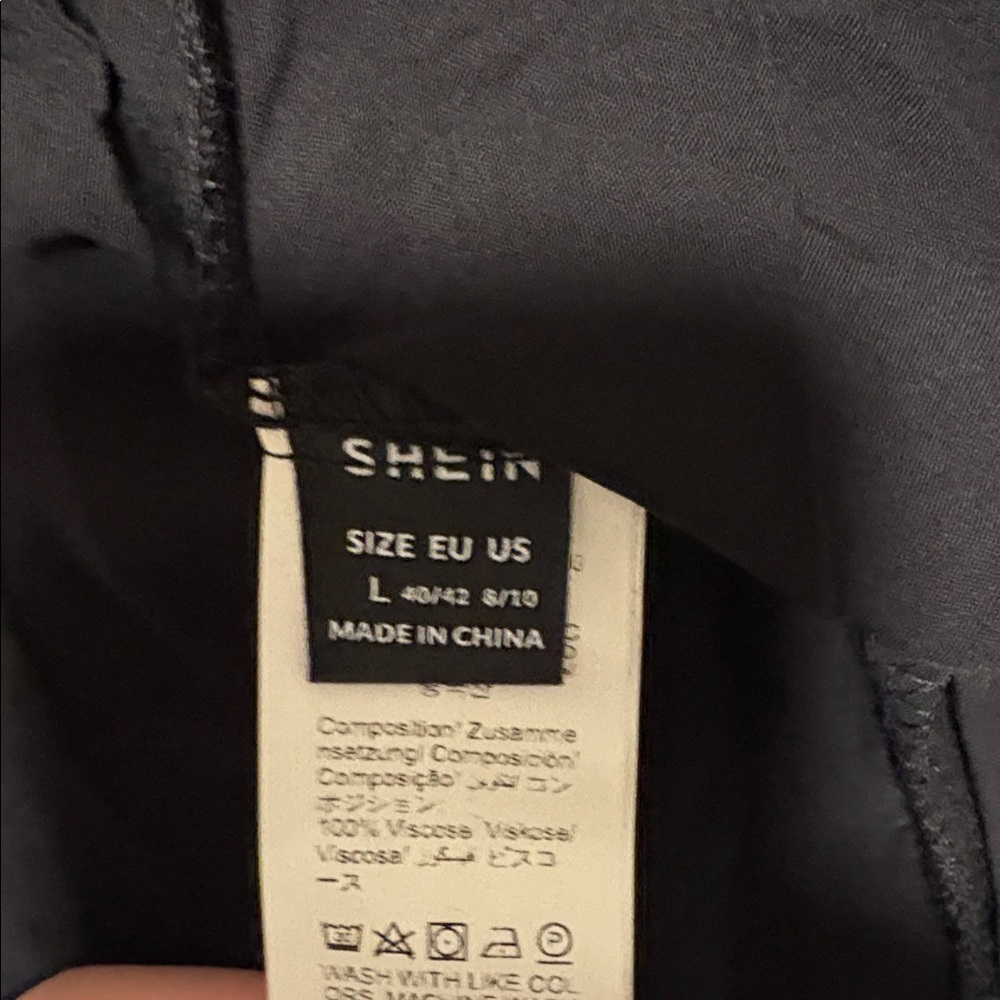 SHEIN Black Halter Tiered Maxi Dress - Picture 3 of 3